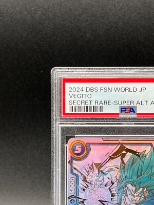 PSA 10 Vegito FB02-139 SCR Dragon Ball Fusion World Blazing Aura