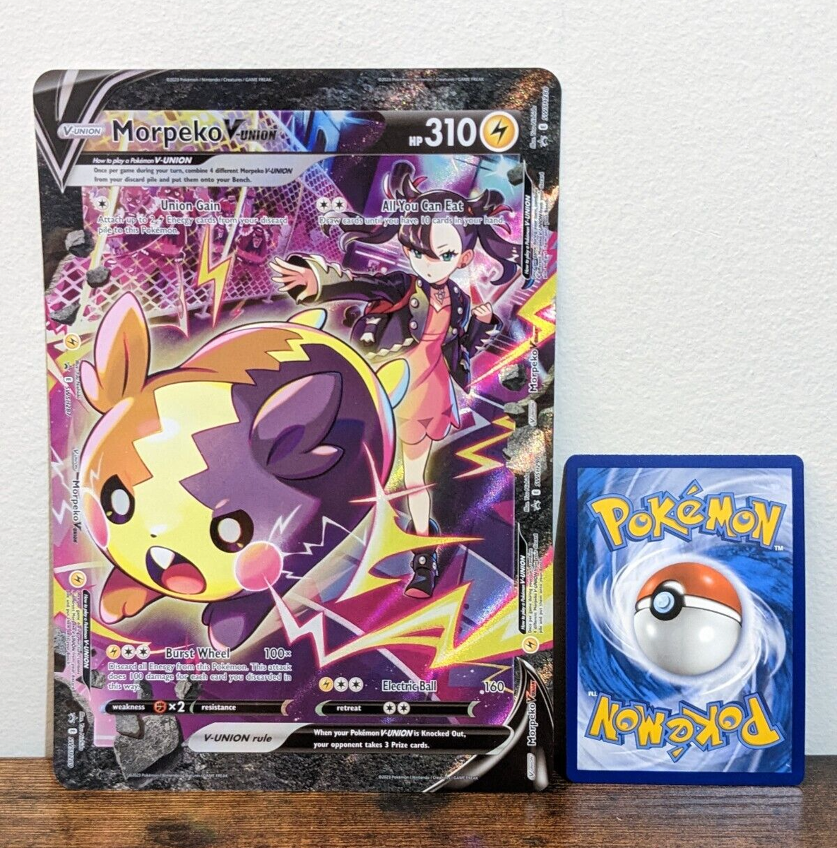 MORPEKO V-UNION Complete Crown Zenith Promo Pokemon Card NM JUMBO