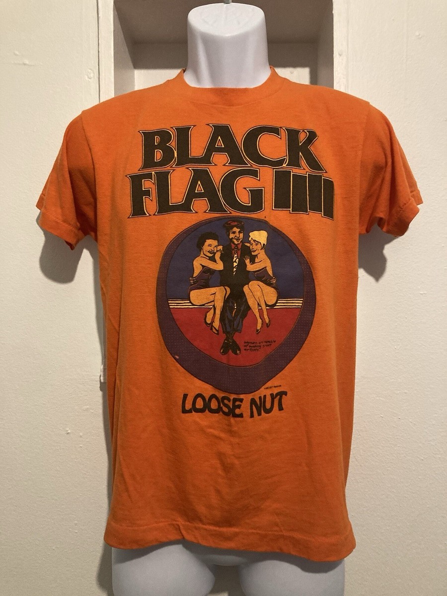 Black Flag punk band original vintage single stitch shirt Loose