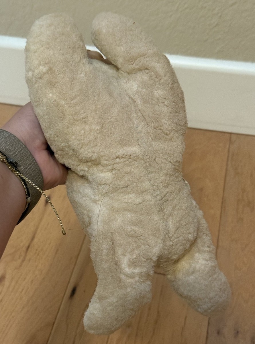 VINTAGE KNICKERBOCKER RUBBER FACE PLUSH CAT STUFFED ANIMAL TOY W