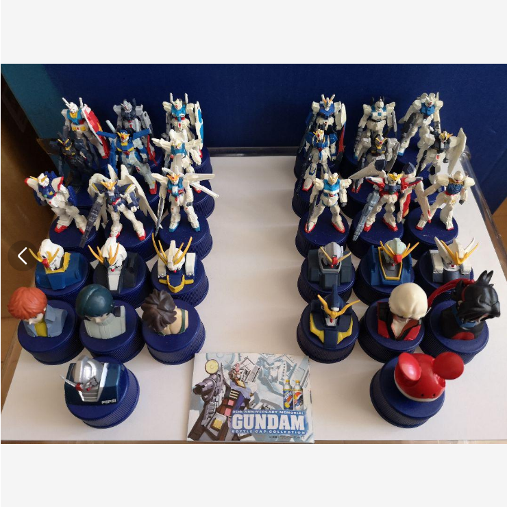 Mobile Suit Gundam × PEPSI 25th Anniversary Bottle Cap 32 types in