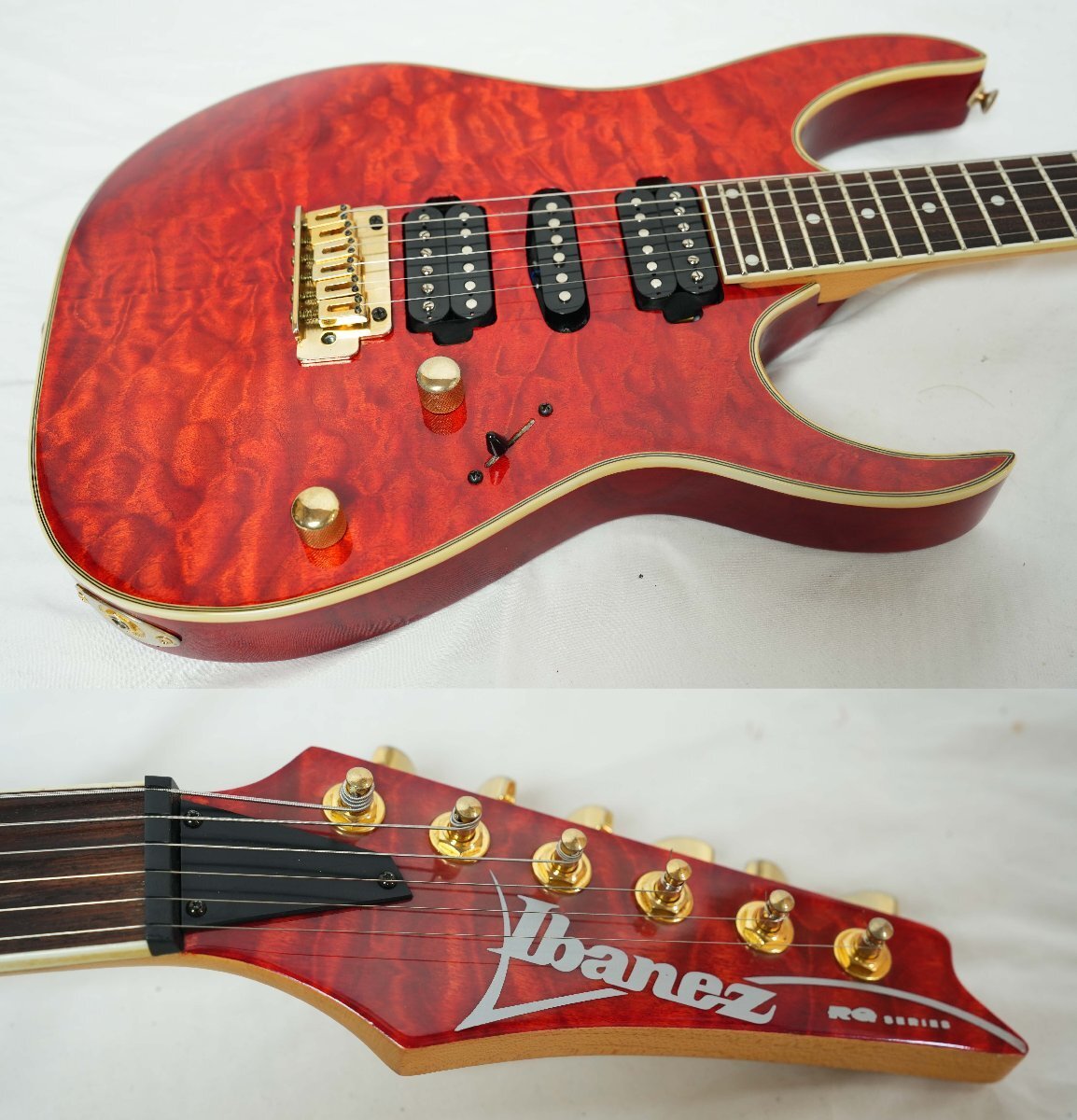 IBANEZ RG198QM Trans Red / Electric Guitar | eBay