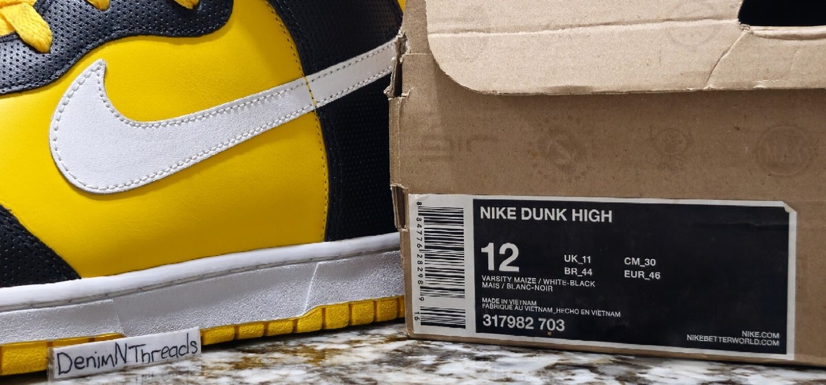 Vintage Nike Dunk High Wu Tang Clan 🐝 Reverse Killer Bees