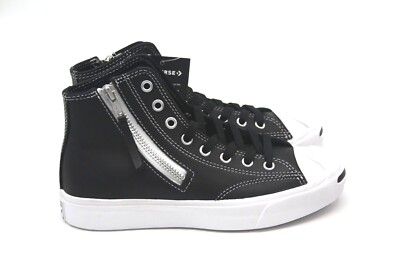 UNISEX CONVERSE JACK PURCELL ZIP HIGH BLACK/WHITE 167327C SNEAKER