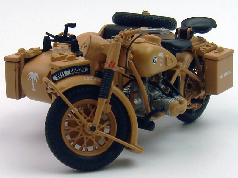 1/24 Atlas BMW R75 1939-1945 motorcycle with sidecar Model | eBay
