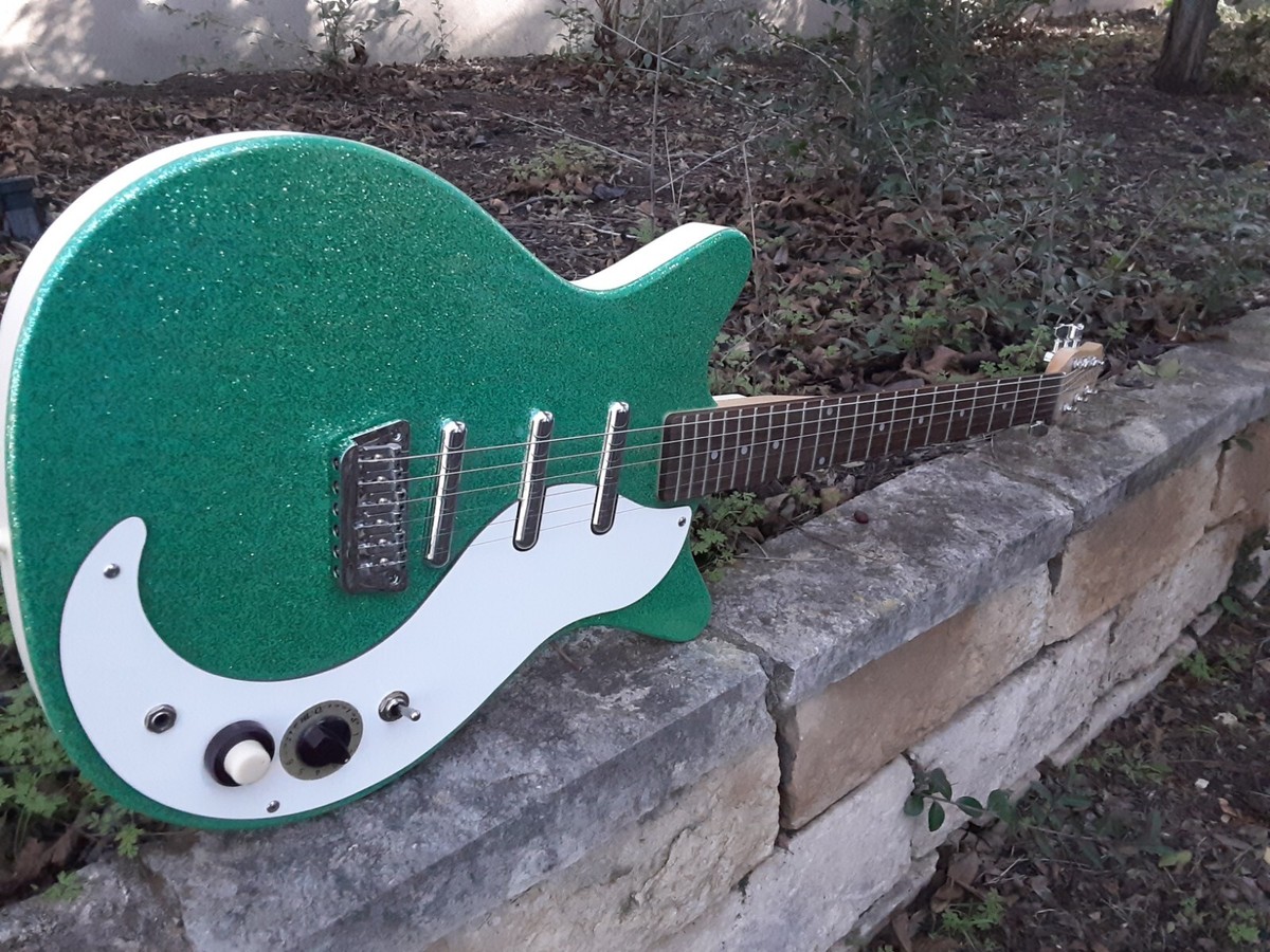 1999 DANELECTRO 59 dc3 Sparkle Electric Guitar Original Vintage