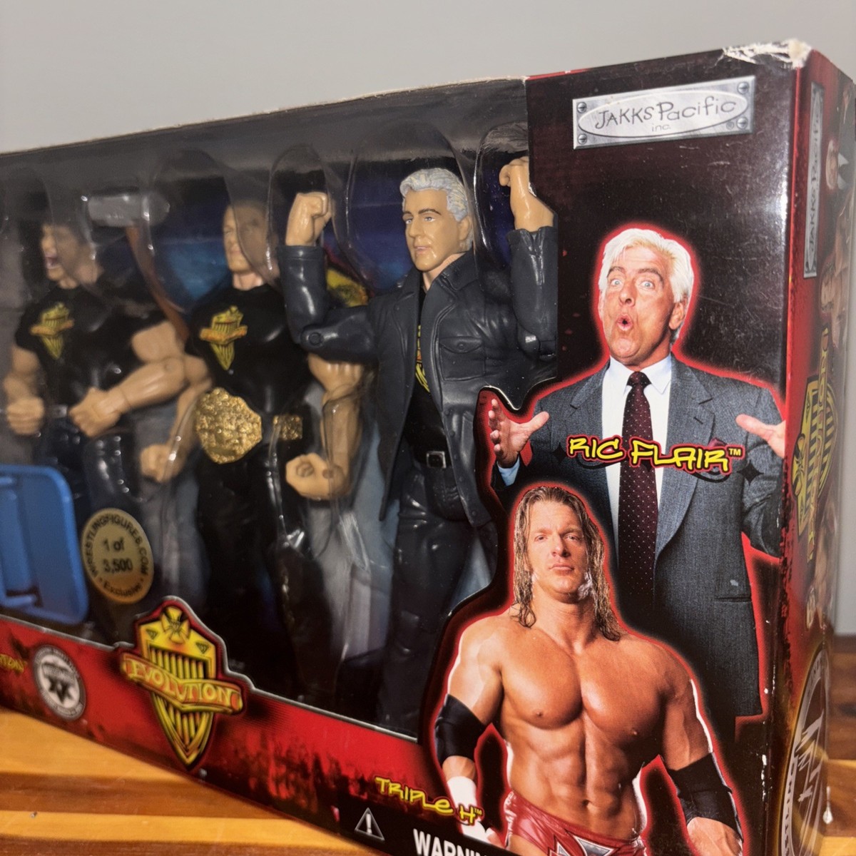 EVOLUTION - 1 of 3500 Exclusive Jakks - RARE Ric Flair Randy Orton