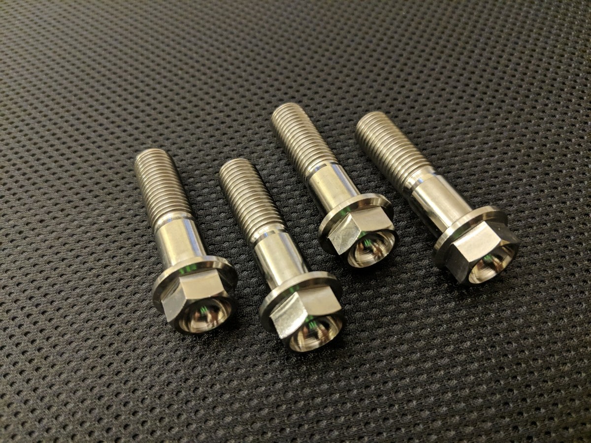 Kawasaki ZX7-R ZX7RR Titanium front brake caliper mounting bolts