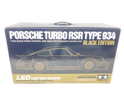 TAMIYA 1/10 Scale RC PORSCHE TURBO RSR TYPE 934 Black Edition w