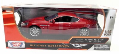 ASTON MARTIN DB9 COUPE model car Magma red 1:18th scale MOTOR MAX