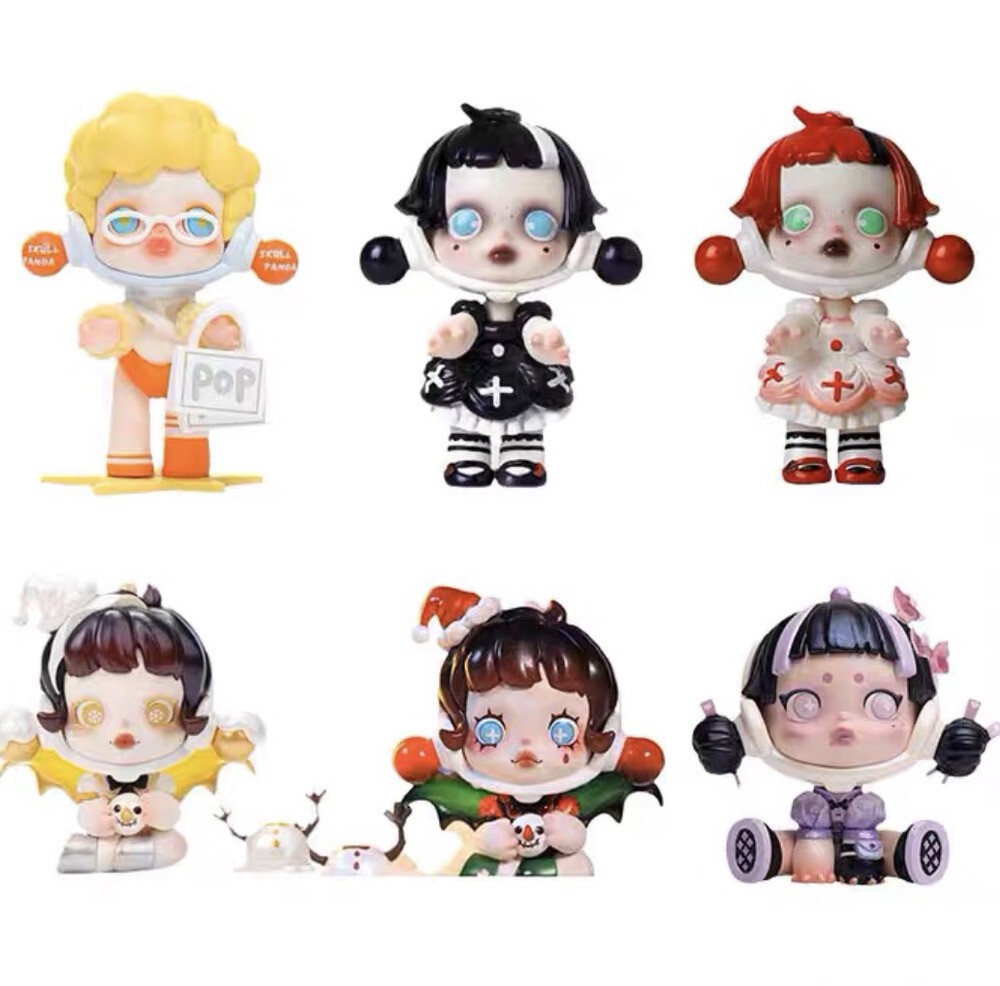 SKULLPANDA Skullpanda White Maid Art Toy Figurine Limited Gift NEW