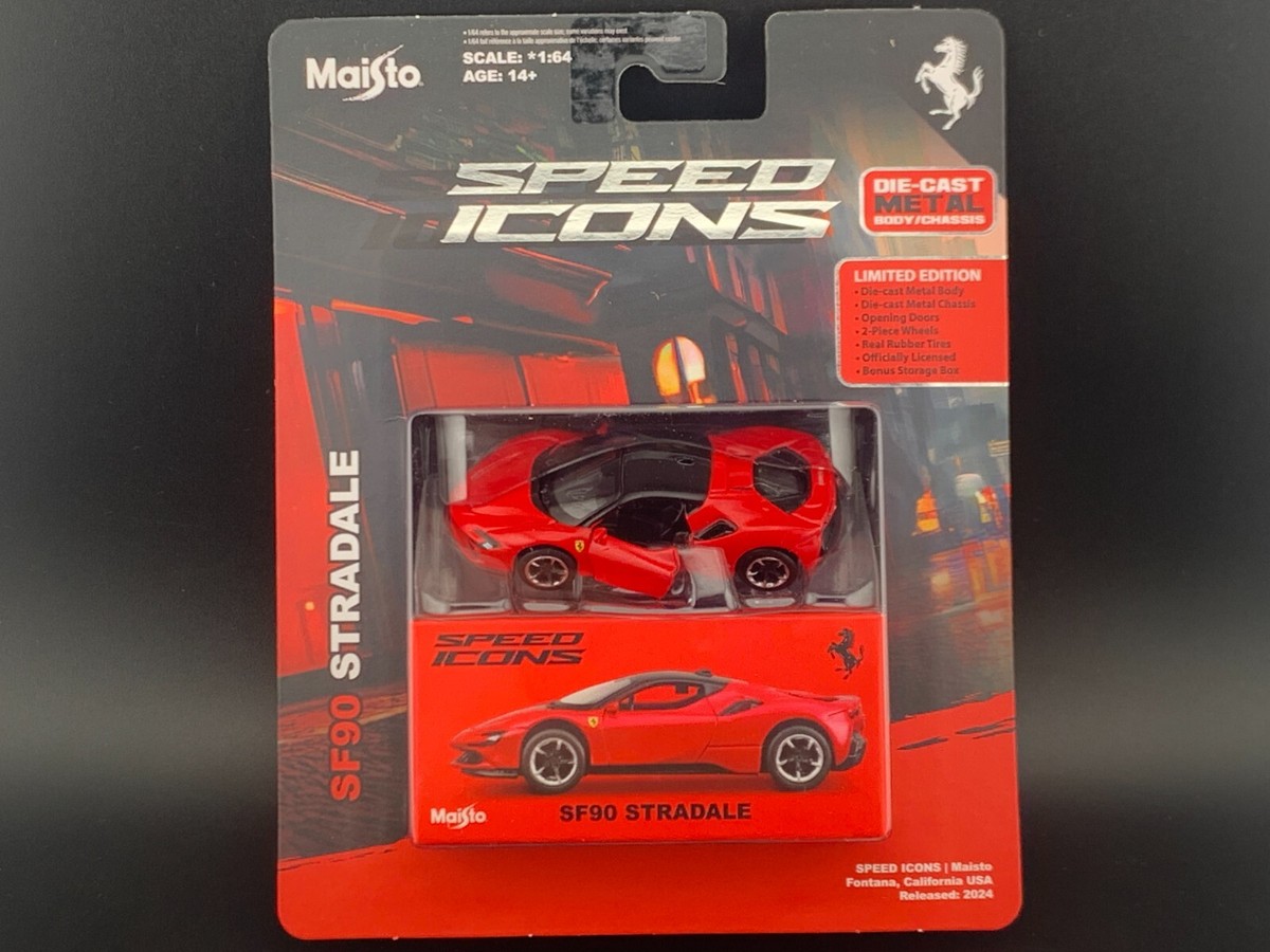 Maisto Ferrari SF90 Stradale Red Speed Icons 15700-24D-RD 1/64 | eBay