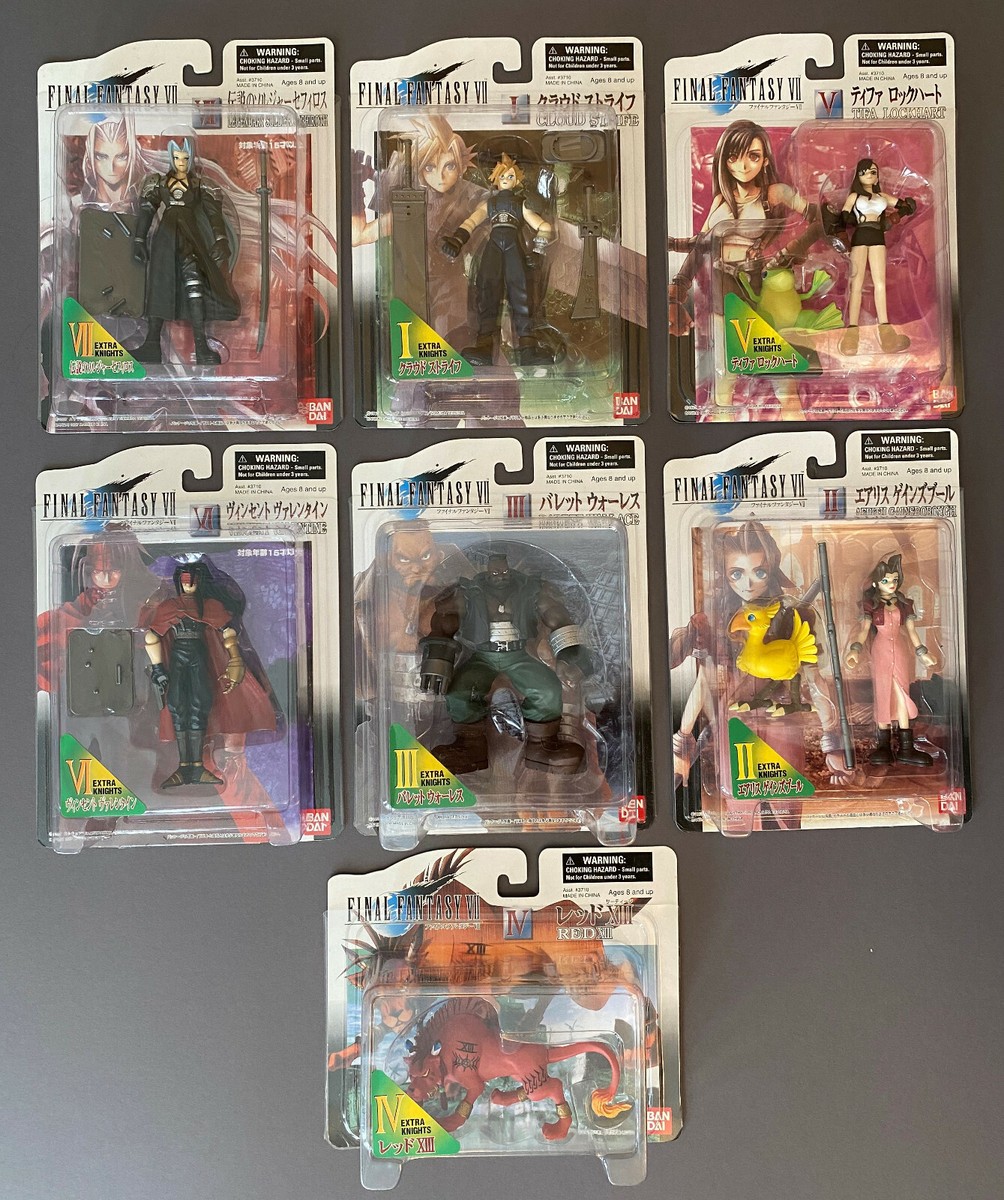 Final Fantasy Bandai 1997 VII Extra KNIGHTS FIGURES 1-7 full set
