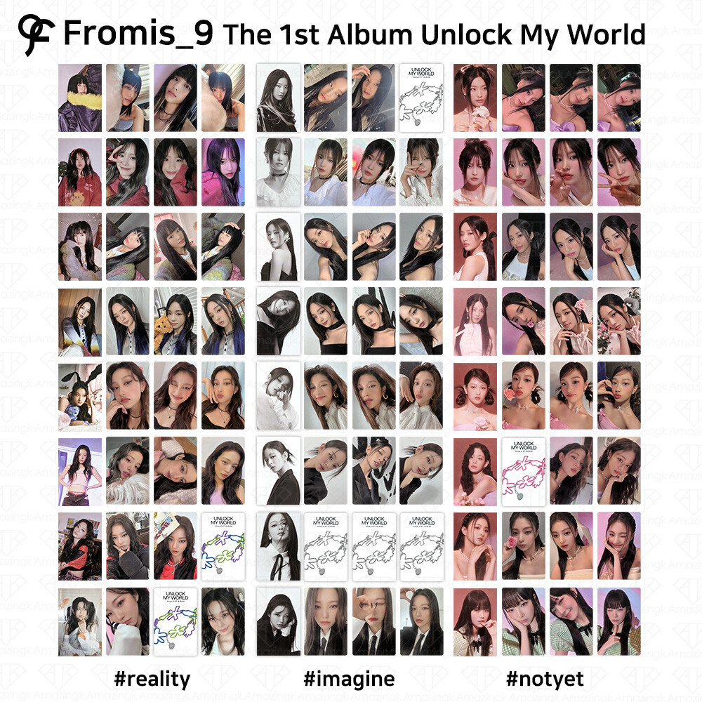 Fromis 9 1st Album Unlock My World Photocard Mini Card KPOP K-POP