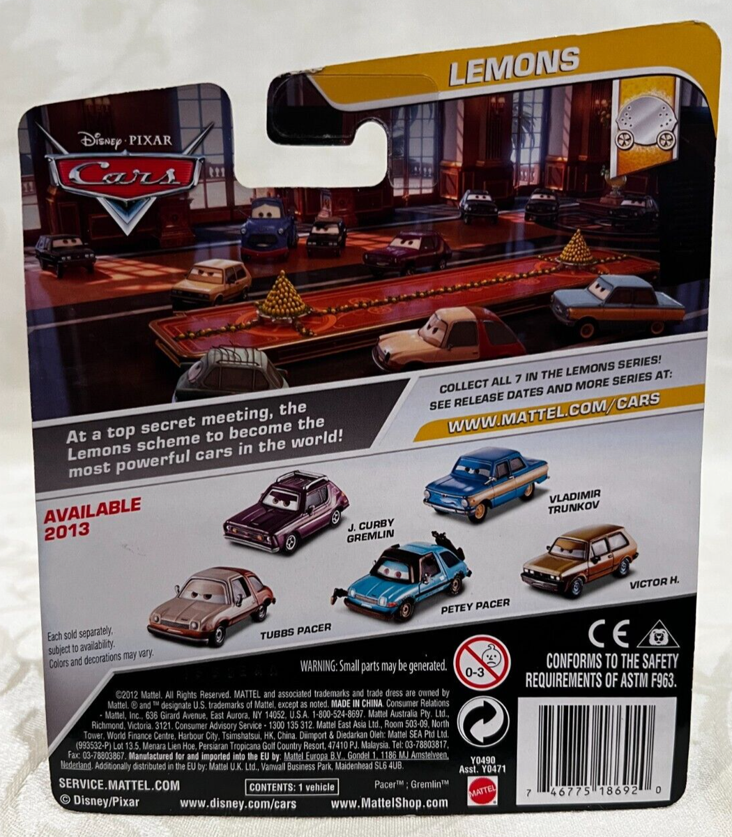 Disney Pixar Cars 2 TUBBS PACER Lemons Series #5 of 7~VHTF~ | eBay