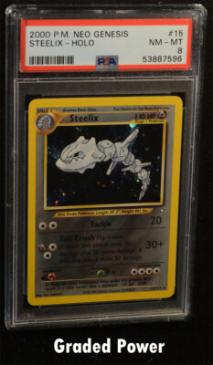 Neo Genesis Unlimited Steelix PSA 8 HOLO (7596) 15/111 Pokemon | eBay
