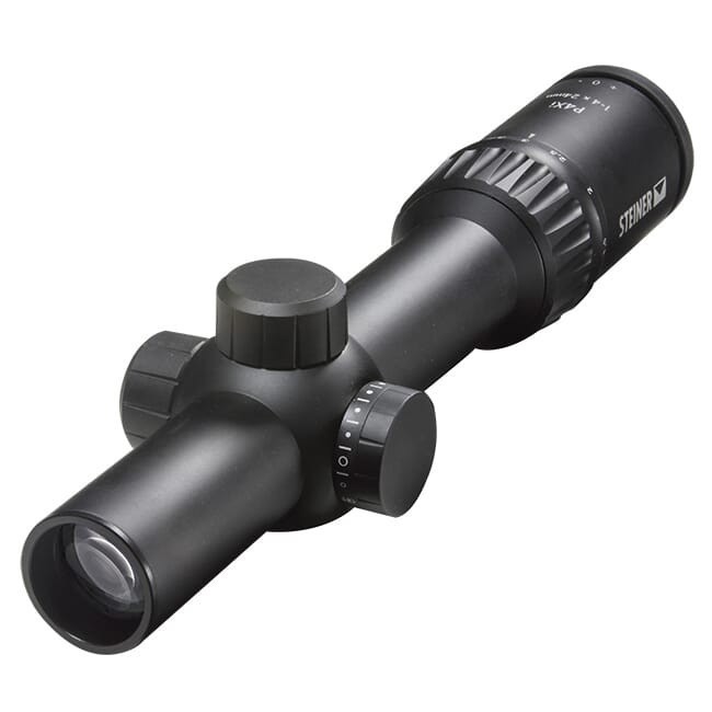 Steiner P4Xi 1-4x24mm Black Law Enforcement Rifle Scope - (5202