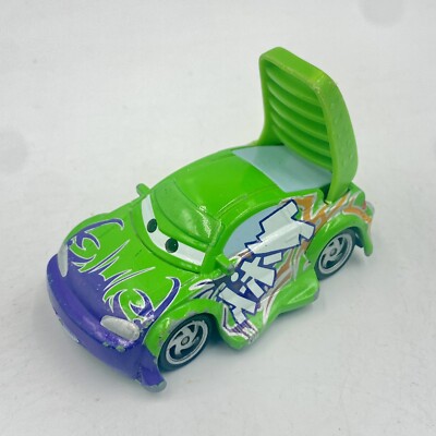 DISNEY CARS PIXAR WINGO DIECAST SUPERCHARGED GREEN PURPLE 1:64