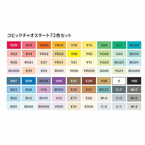 Copic Ciao Start 72 Color Set From Japan | eBay