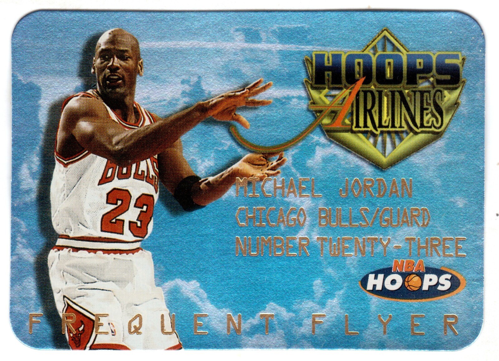 Michael Jordan 1997 Hoops #4 Frequent Flyer Club Price Guide