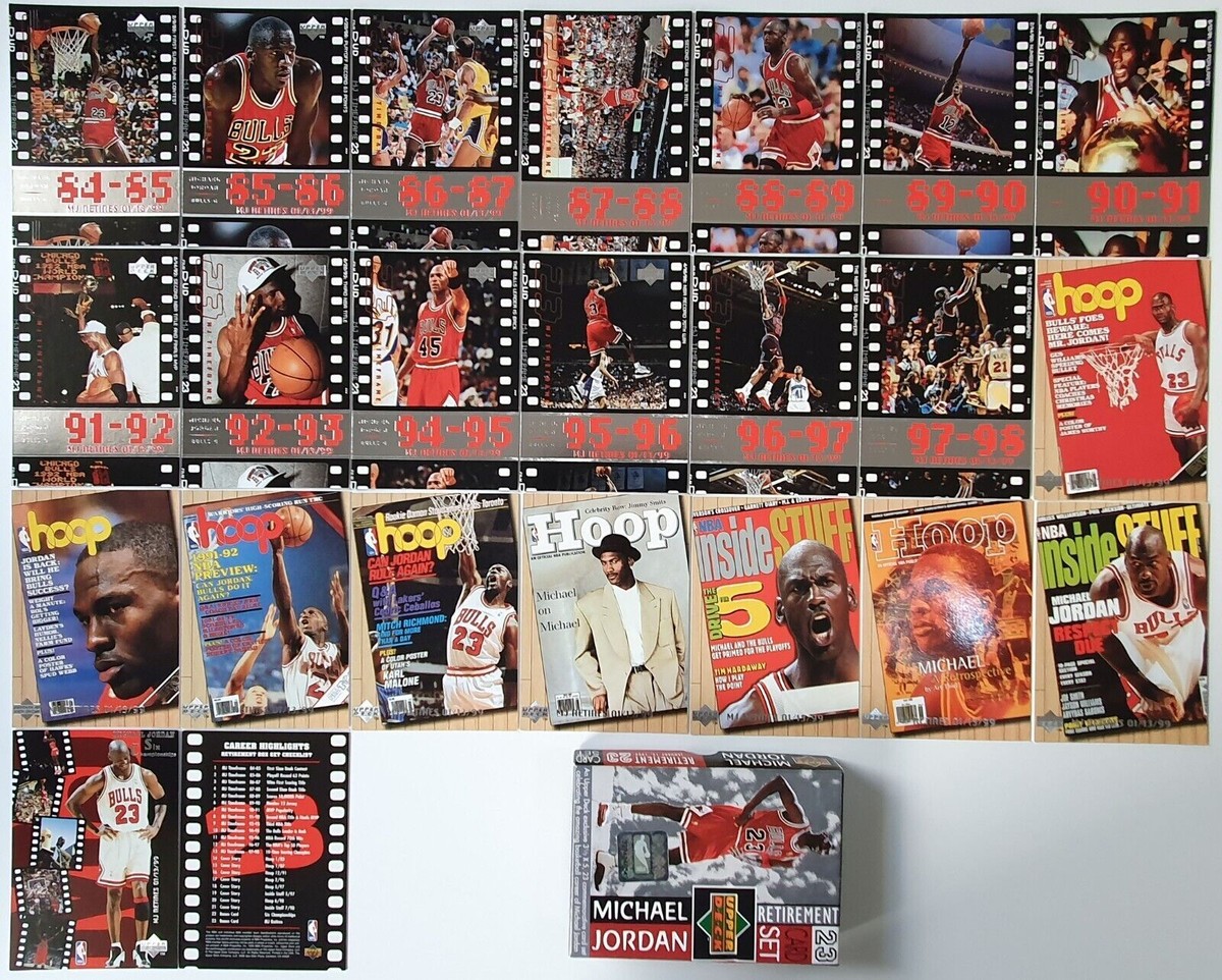 1999 Upper Deck Michael Jordan Retirement CARD SET (Complete 23