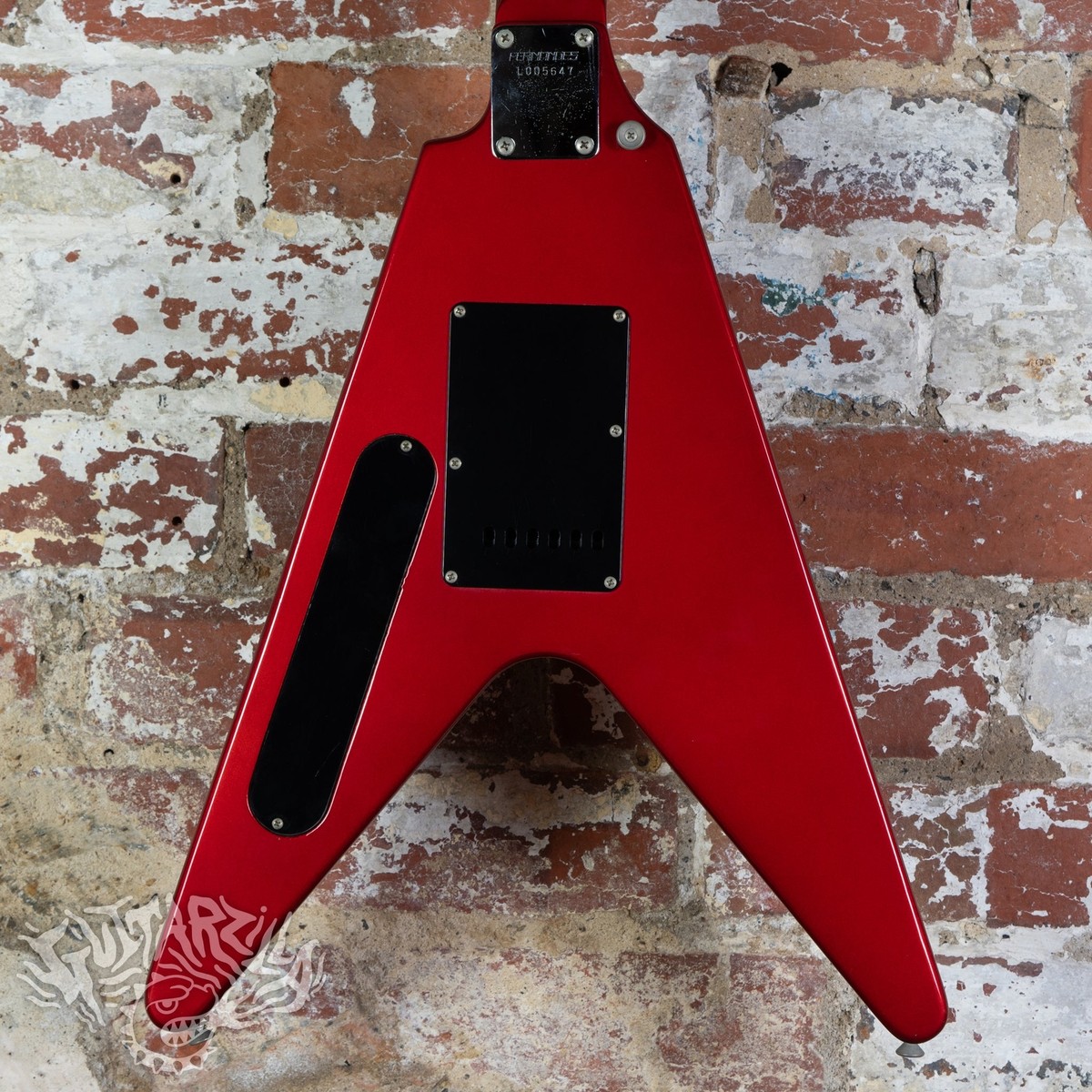 Fernandes The Function Flying V BSV-55 1980's Red Sparkle MIJ