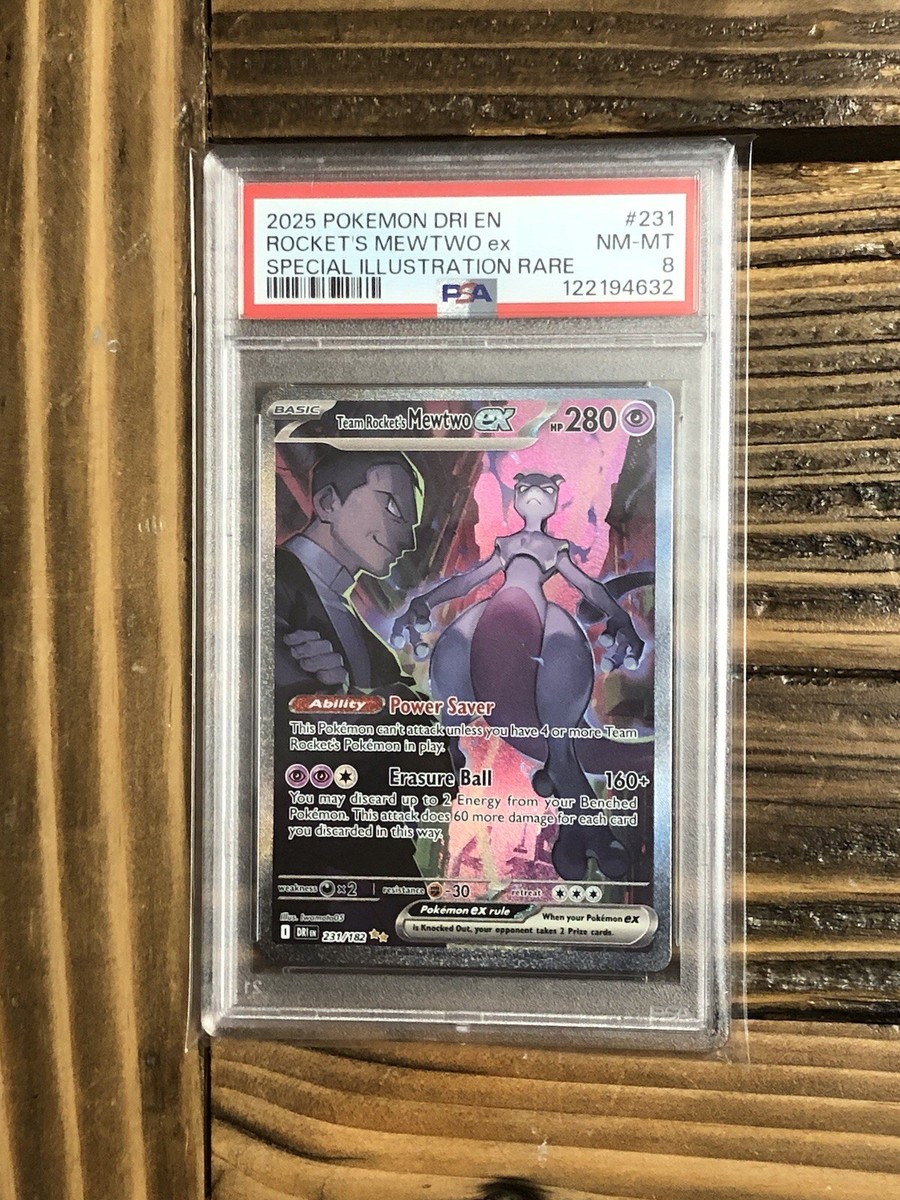 Team Rocket's Mewtwo ex 231/182 Sv10: Destined Rivals Holo for