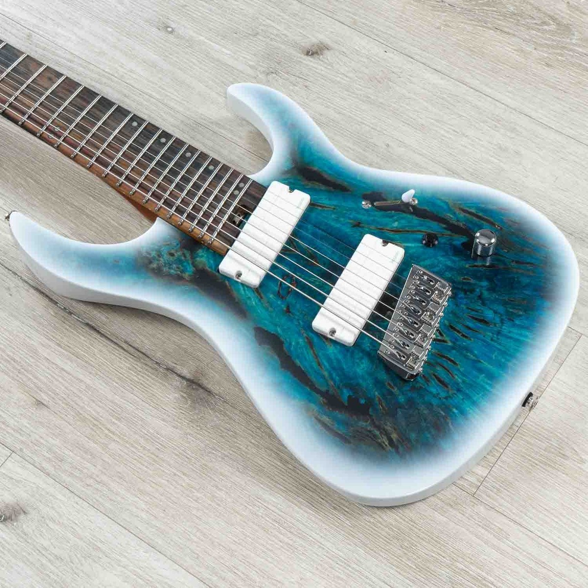 Legator N8FOD Ninja Overdrive Multi-Scale 8-String Guitar, Arctic