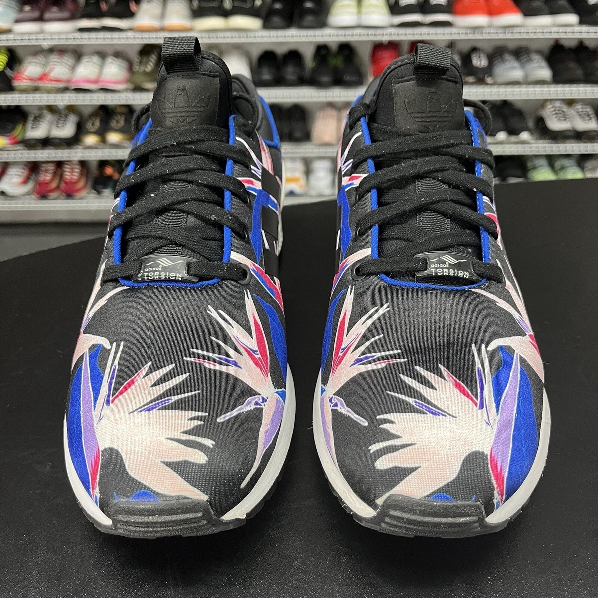 Adidas Originals ZX Flux Floral Blue Blue Hawaiian B34467 Men's