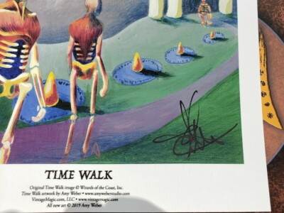 Signed MTG Magic Alpha/Beta/Unlimited Time Walk Print Giclee