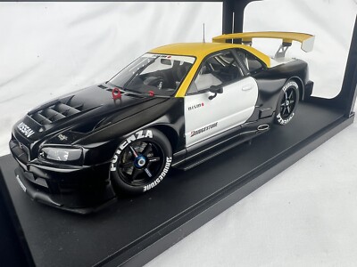 RARE 2001 Nissan Skyline JGTC Test Car (R34) 1:18 Autoart DieCast