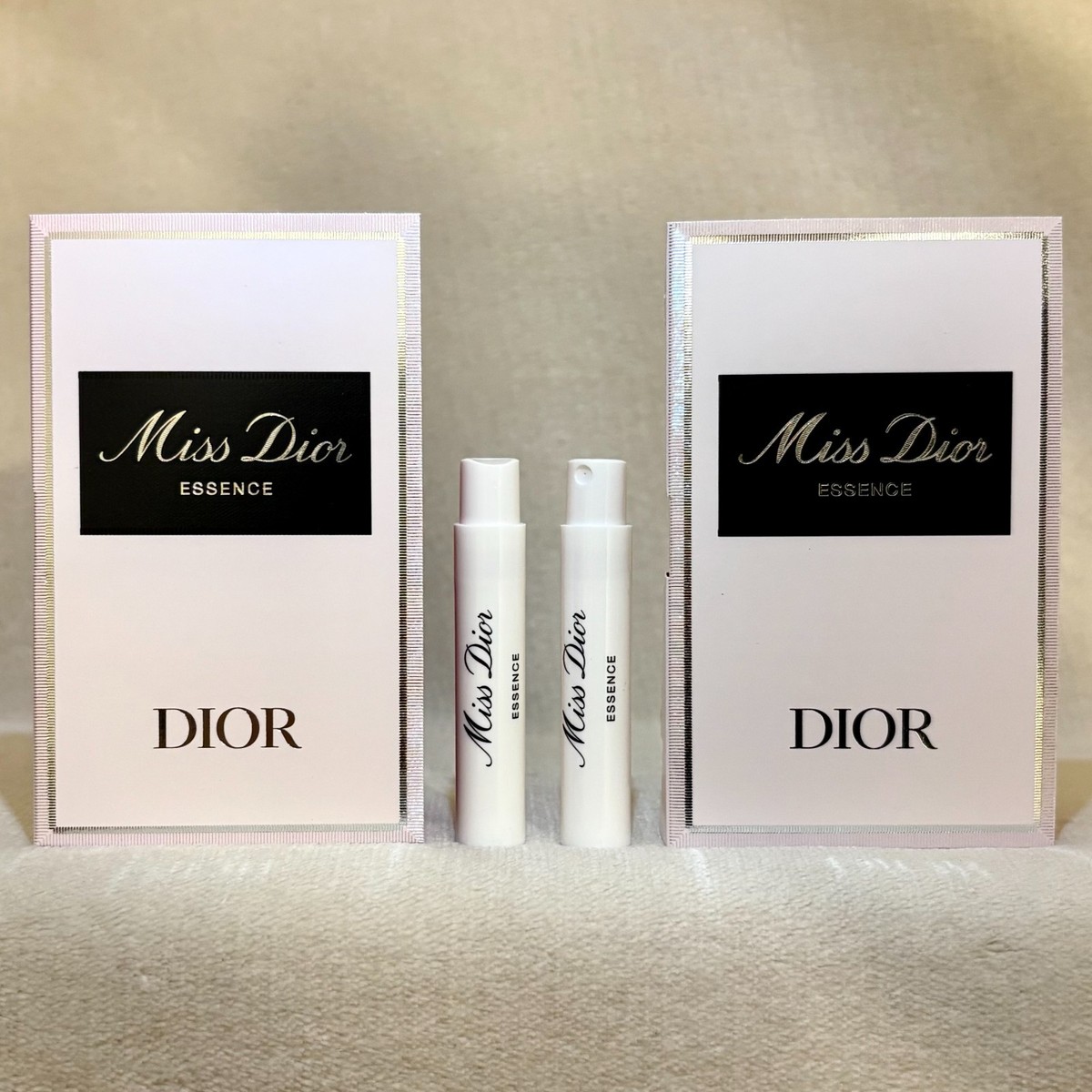 2x Dior Miss Dior ESSENCE de Parfum Sample Spray .03oz 1ml *New