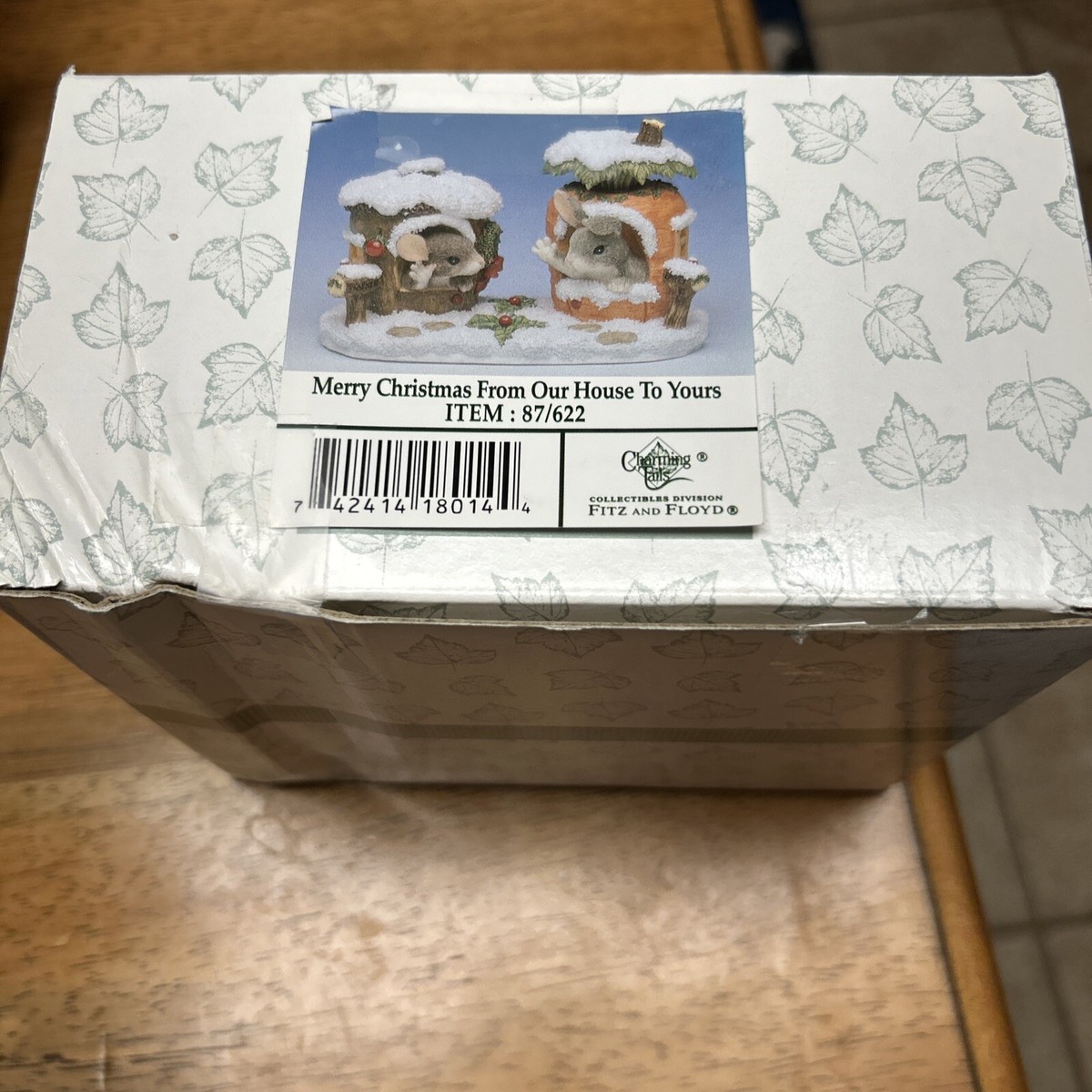 Charming Tails Fitz and Floyd Merry Christmas from our House to