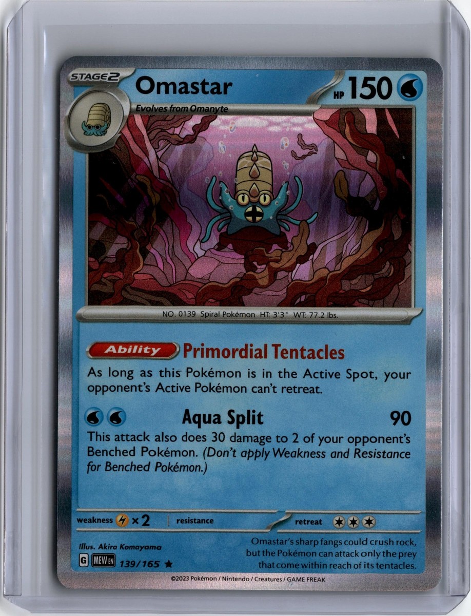 SV: Scarlet & Violet 151 #139/165 Omastar Rare,Holo | eBay