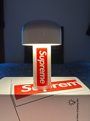 SUPREME FLOS BELLHOP LAMP (WHITE) SS21 BEADED CURTAIN GLASS WORLD