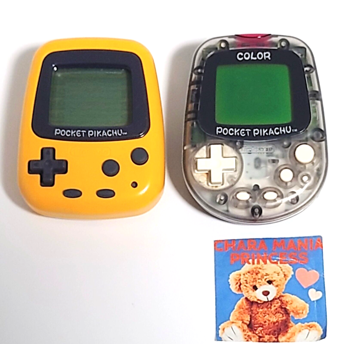 Lot 2 Nintendo Pocket Pikachu Color Set Pokemon Training Game