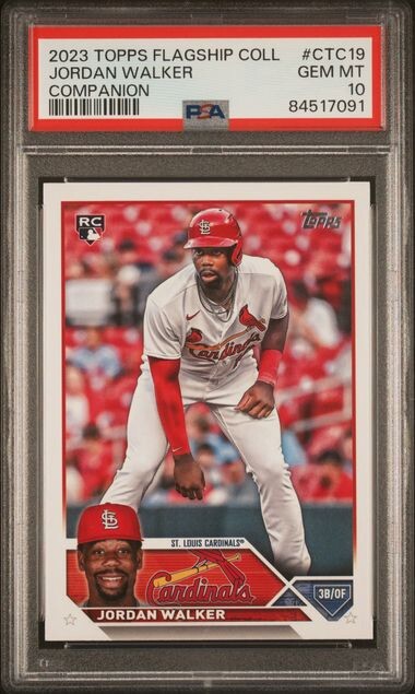 2023 Topps Flagship Collection Jordan Walker Rookie RC #CTC19 PSA