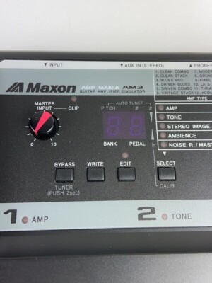 MAXON Amp Mania AM3 Amplifier Simulator Vintage Guitar Effects