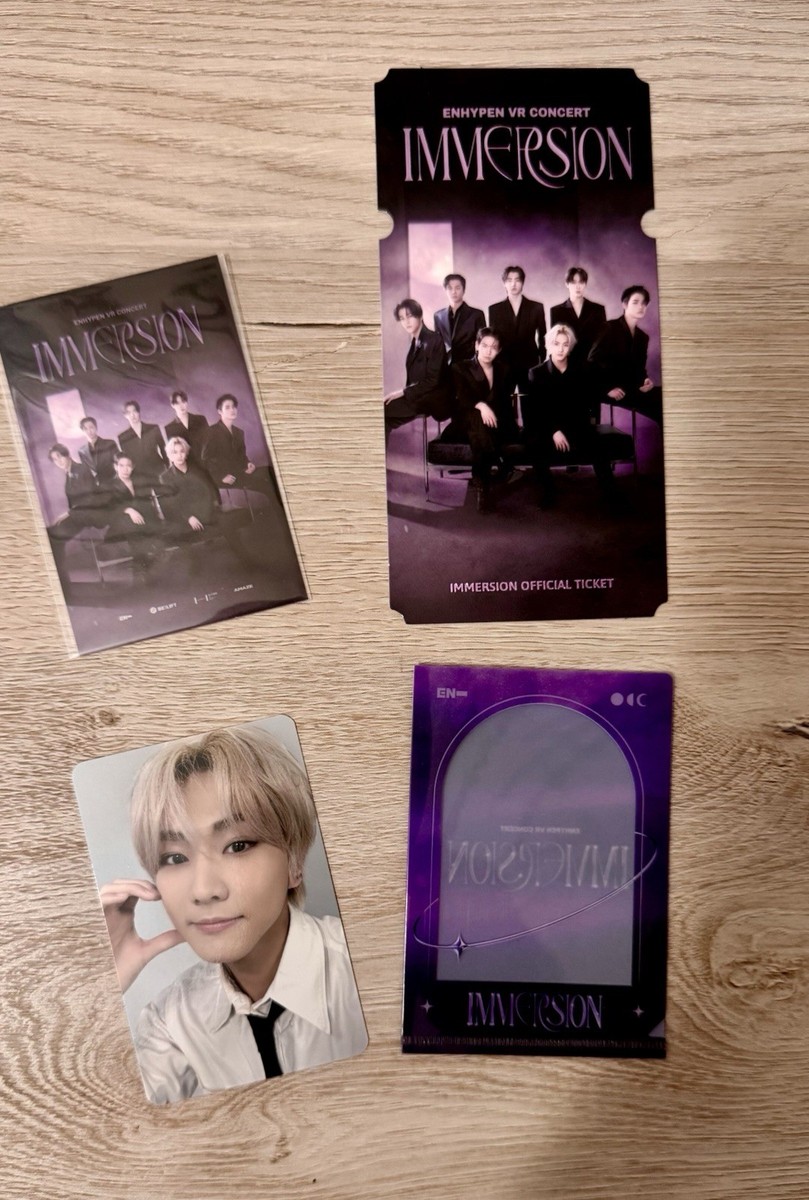 ENHYPEN - IMMERSION VR CONCERT Set - JUNGWON PHOTOCARD, RARE!! | eBay