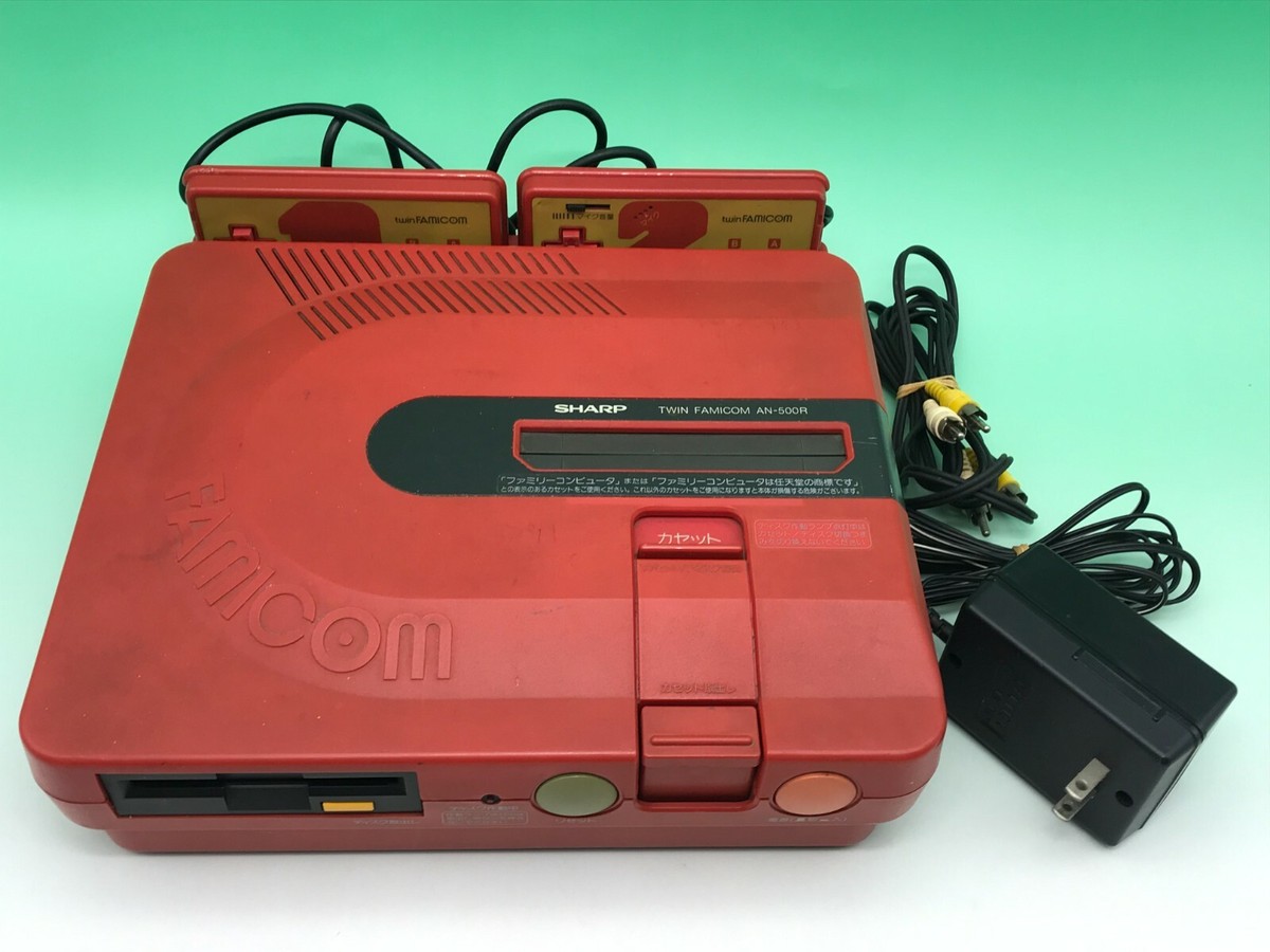 Sharp Twin Famicom console system Choose Red Black NTSC-J Nintendo