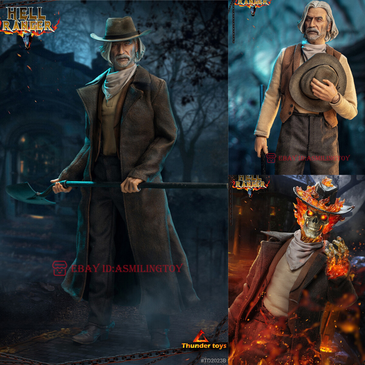 1/6 Thunder Toys Ghost Rider Hell Ranger TD2023B Carter Slade