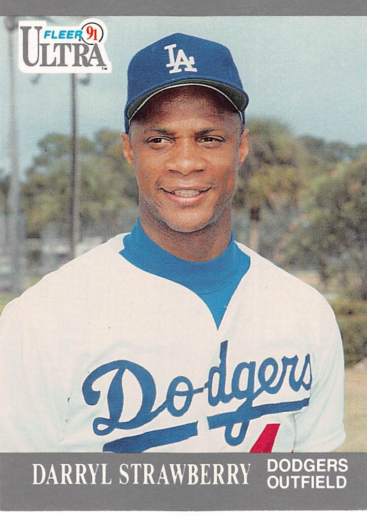 1991 Fleer Ultra Baseball Darryl Strawberry #171 NM/MT LOS ANGELES