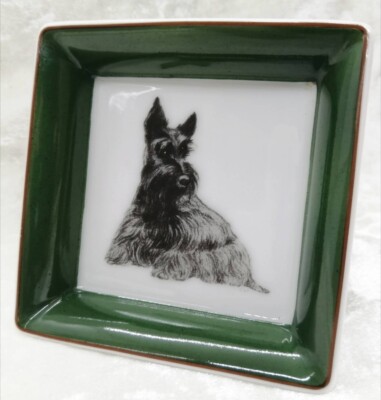 Hermes Paris mini Tray west highland scottish terrier Dog