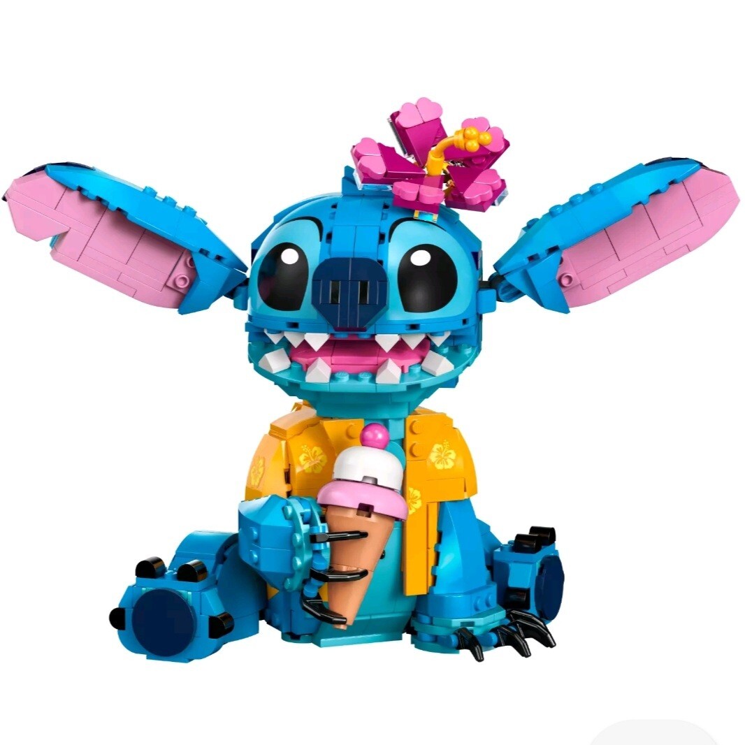 LEGO Disney Stitch 43249 730 Pcs Icecream Cone Hibiscus Flower