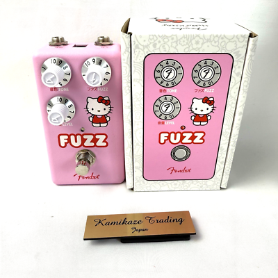 Fender Hello Kitty Fuzz Pink Guitar Effect Pedal Fender x Hello