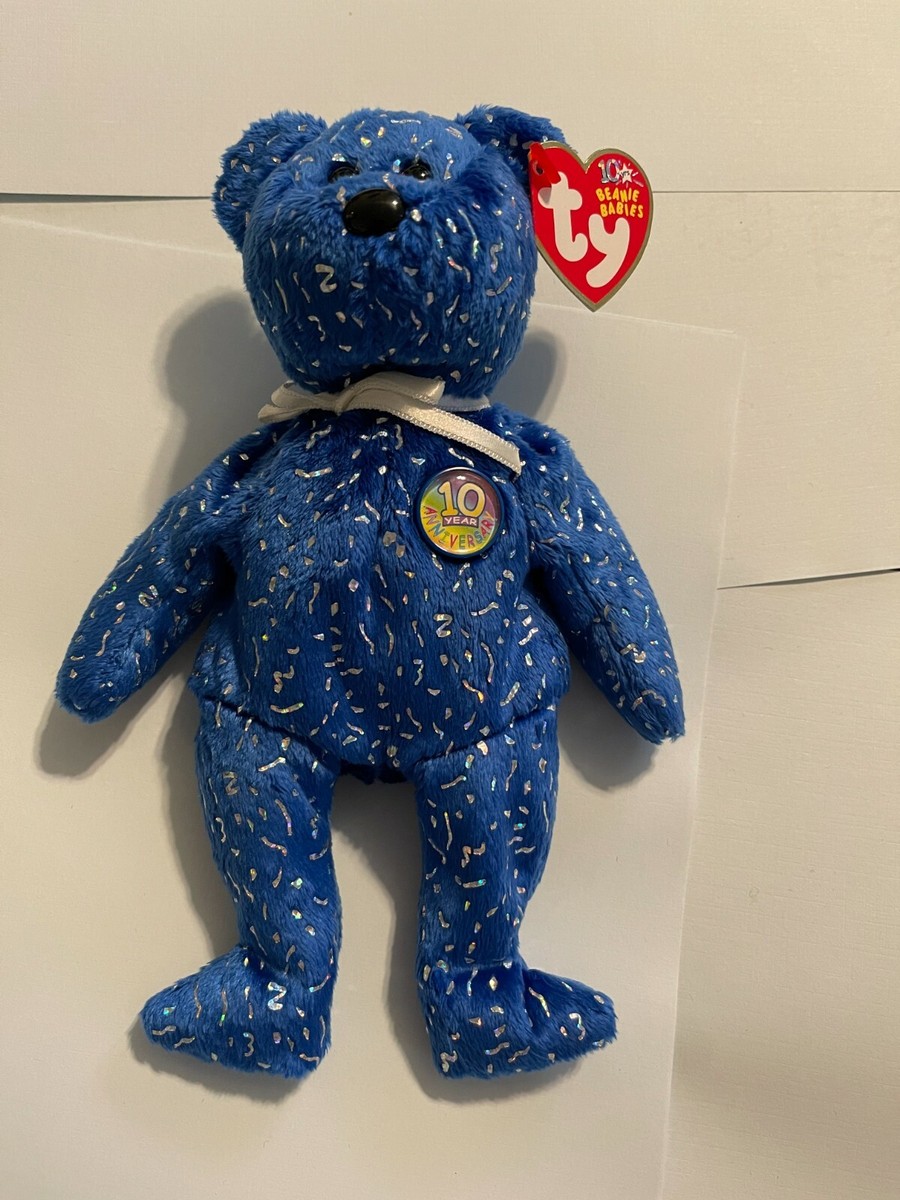 Ty Beanie Baby Decade (dark blue) 10th anniversary January 22