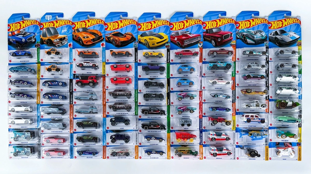 2024 Hot Wheels Complete Set from Mainlines, Treasure Hunt
