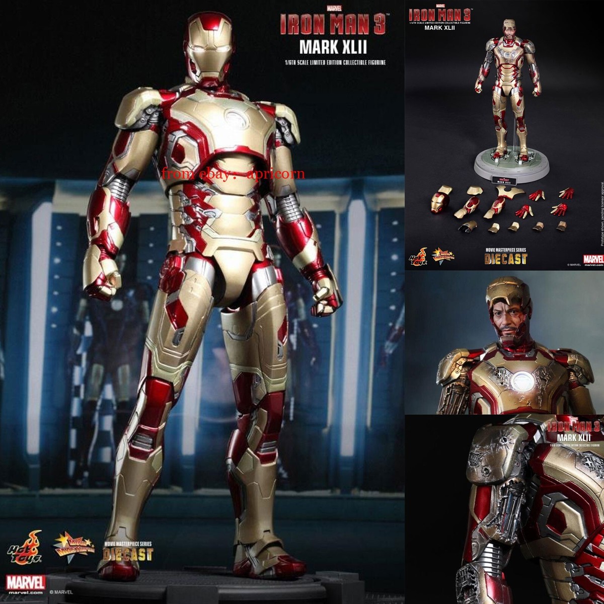 HotToys MMS197-D02 MK42 Iron Man 1/6 Collectible Action Figure