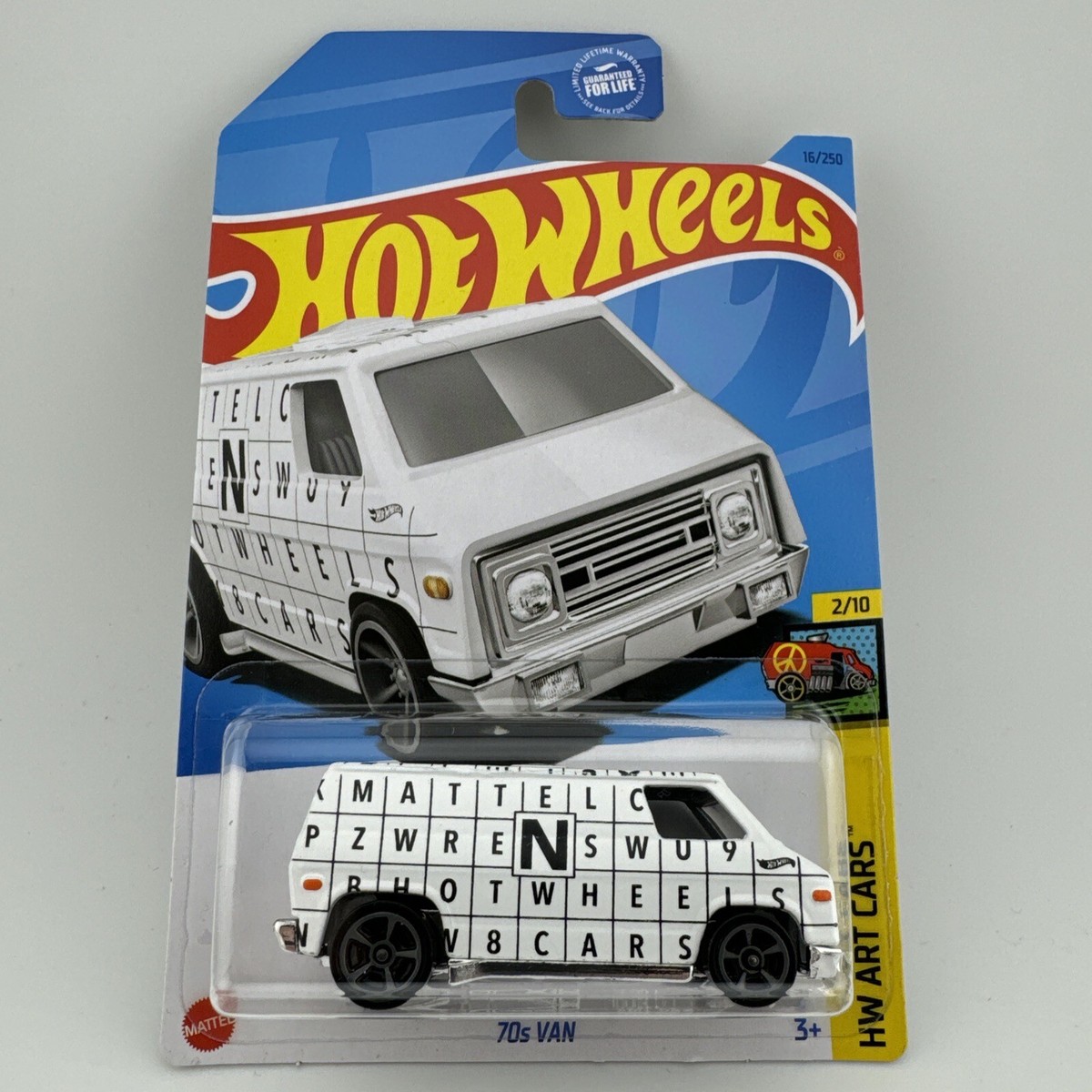 HOT WHEELS ART CARS SERIES 70s VAN White 16/250 2/10 | eBay