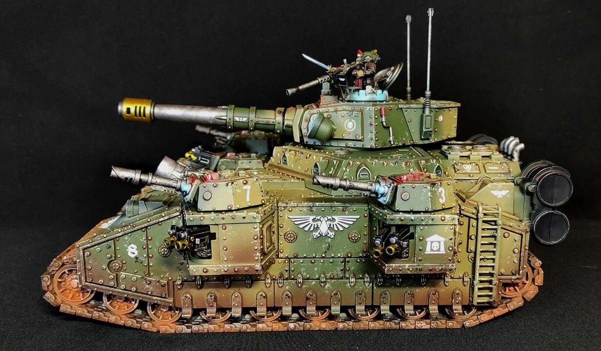 Warhammer 40k commission painted Astra Militarum Cadian Baneblade